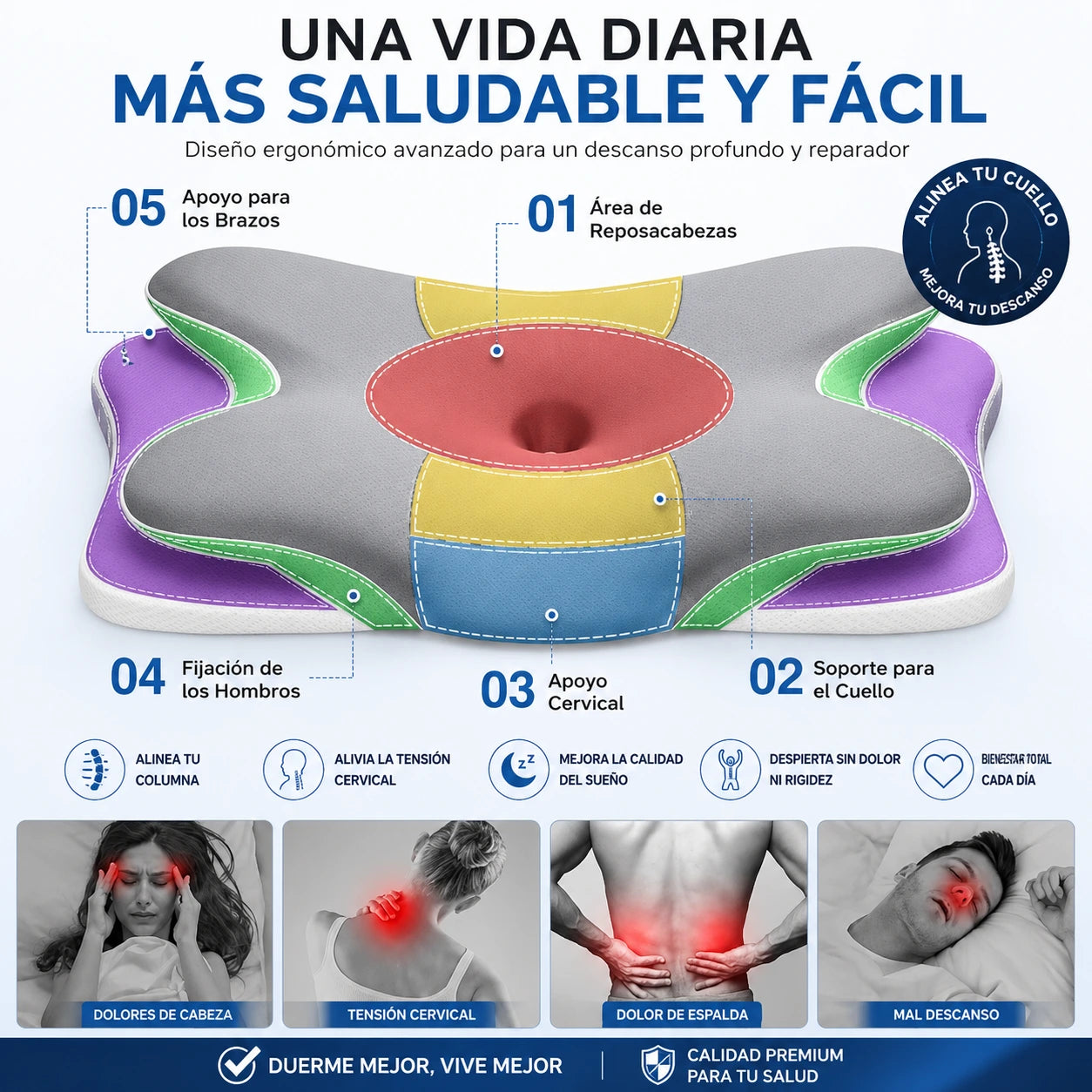 Almohada Cervical Mariposa