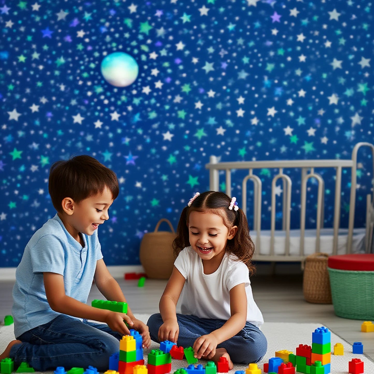 Proyector de Estrellas y Luna para Niños | Regalo Mágico de Navidad