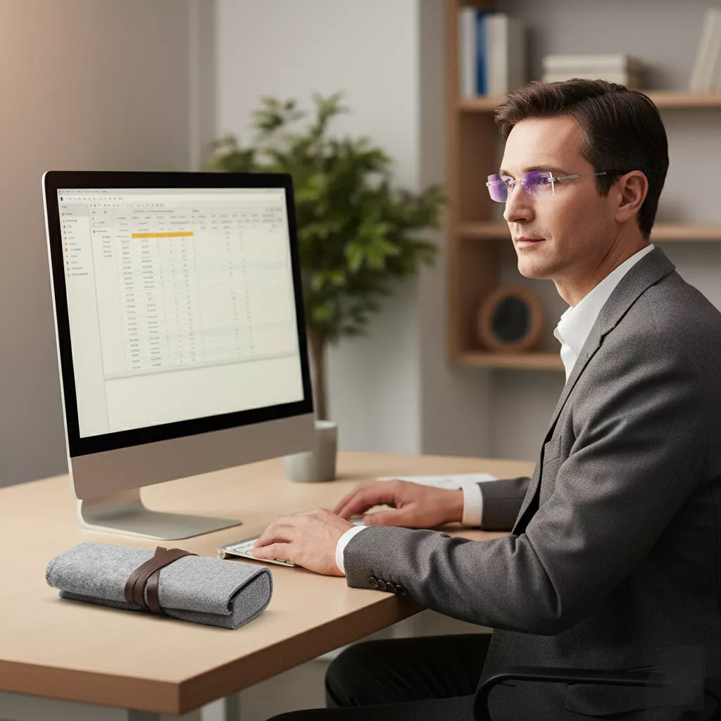 Óculos Multifocais Autogradáveis com Filtro Anti-Luz Azul