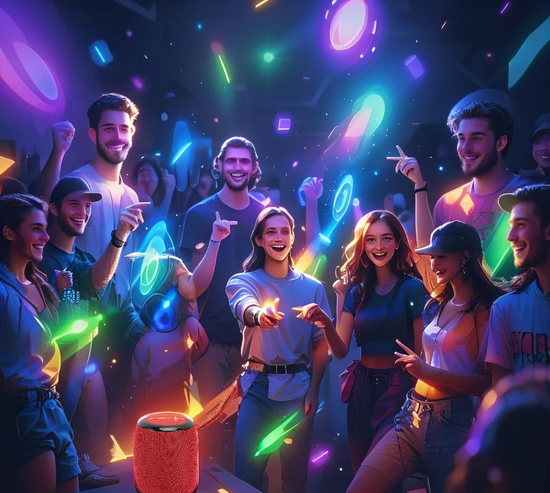 Altavoz Bluetooth 5.3 RGB – Sonido y Luz para Tus Fiestas