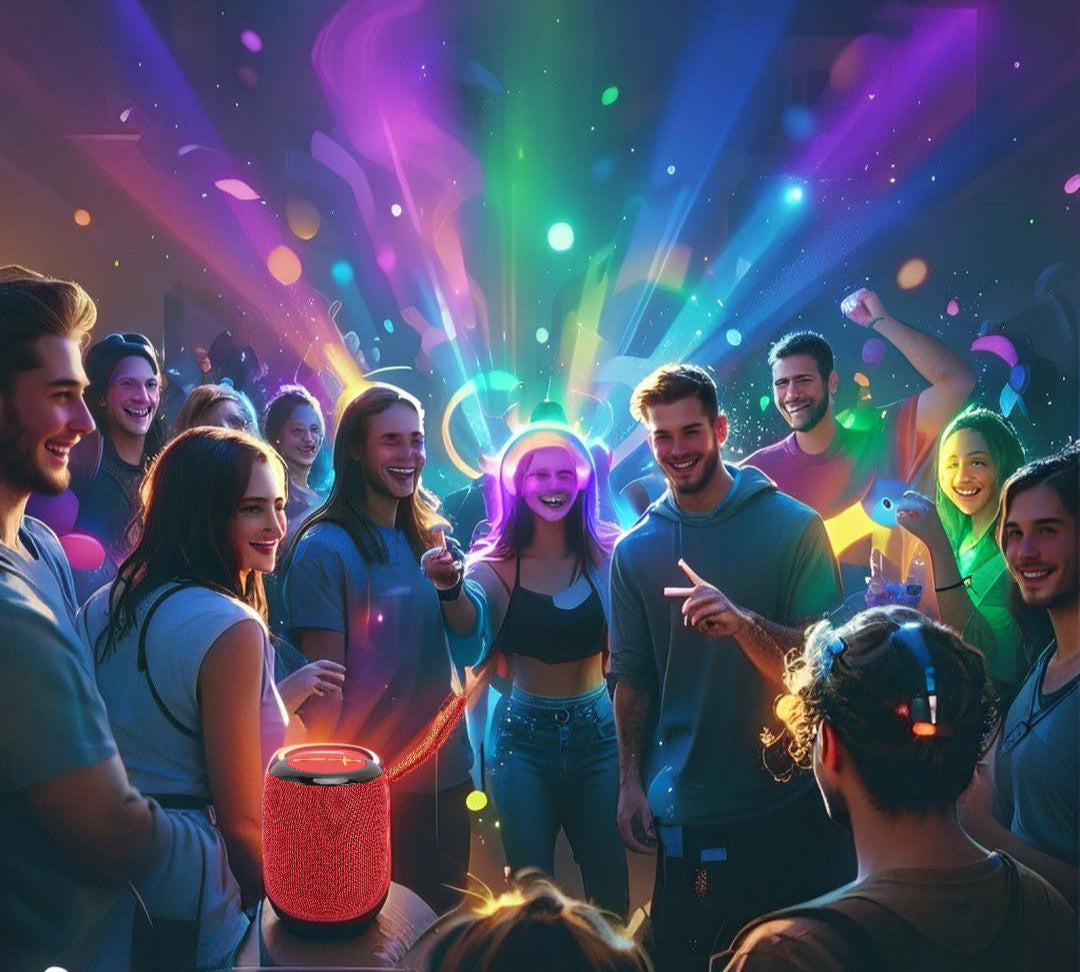 Altavoz Bluetooth 5.3 RGB – Sonido y Luz para Tus Fiestas