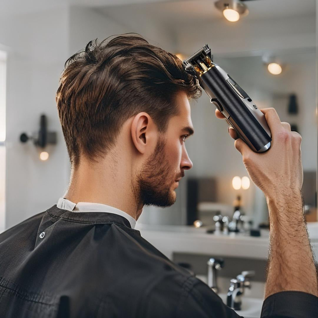 Máquina de cortar cabelo profissional recarregável