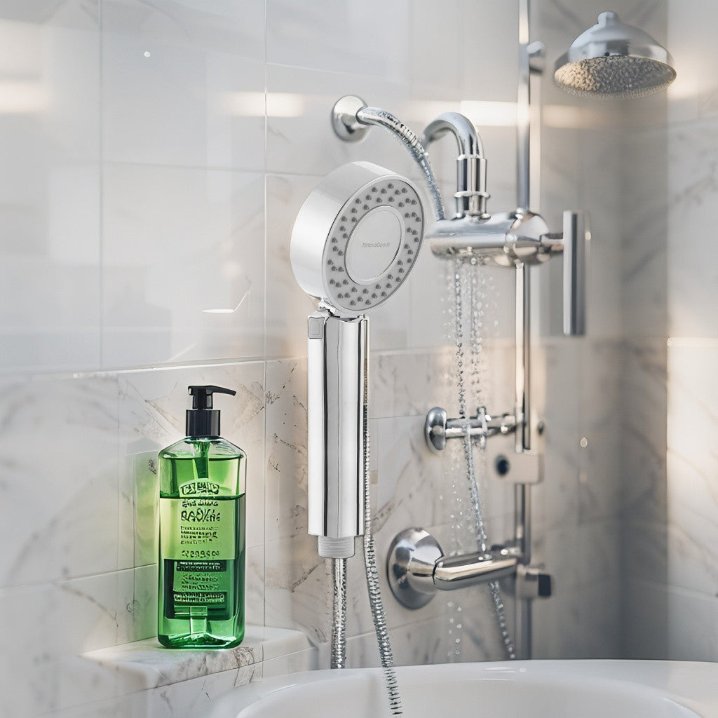 Alcachofa de Ducha Doble con Dispensador 3 en 1