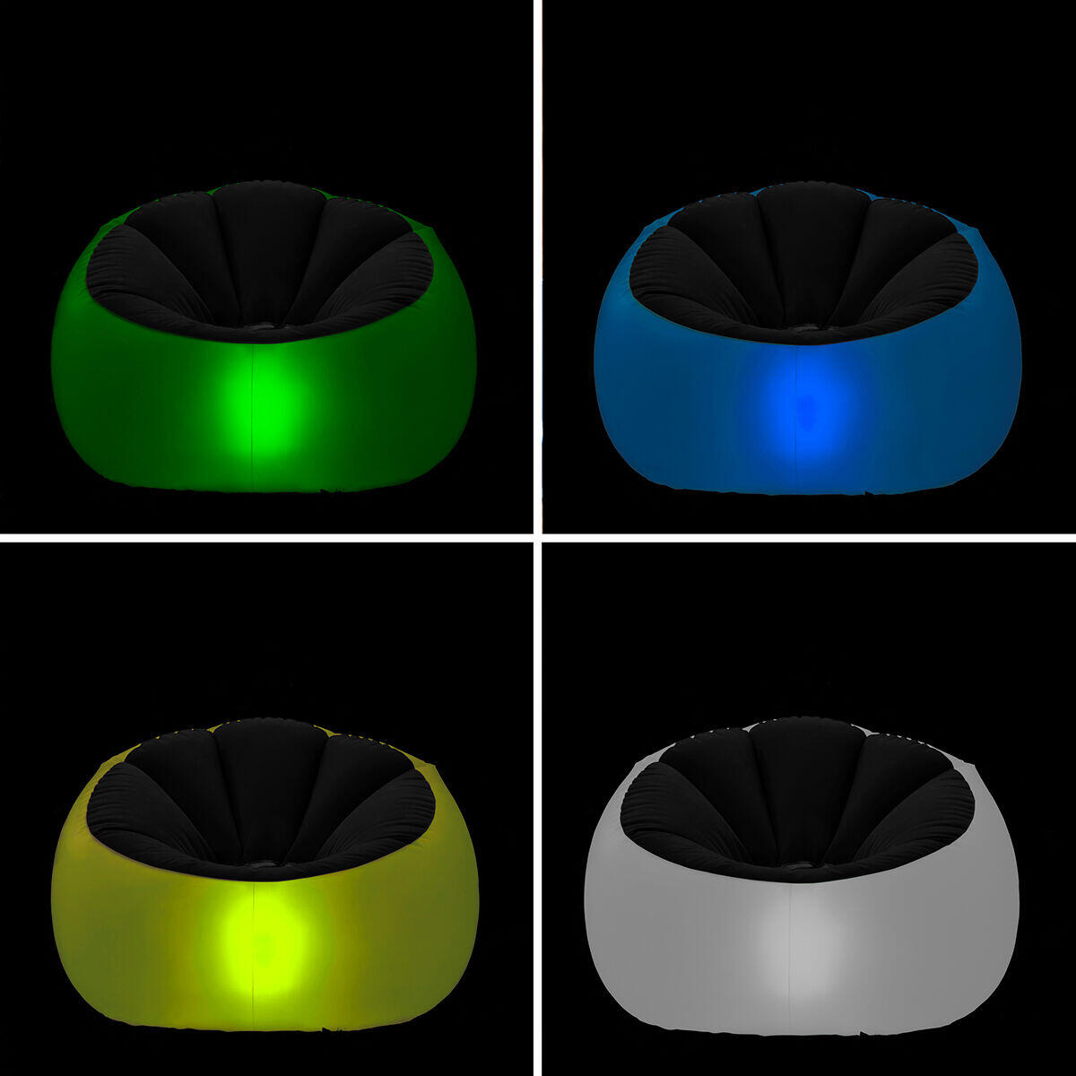 Sillón LED Hinchable LuxGlow™ — Diseño, Comodidad y Luz