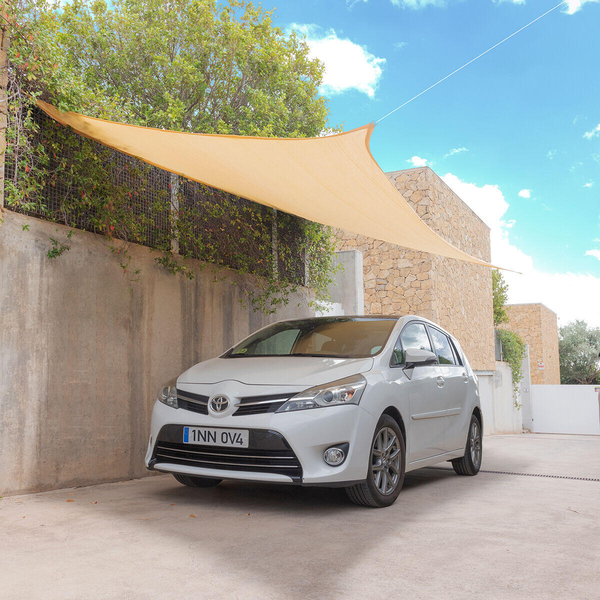 Toldo Vela de Sombra Rectangular Reshad™ 3x4 m
