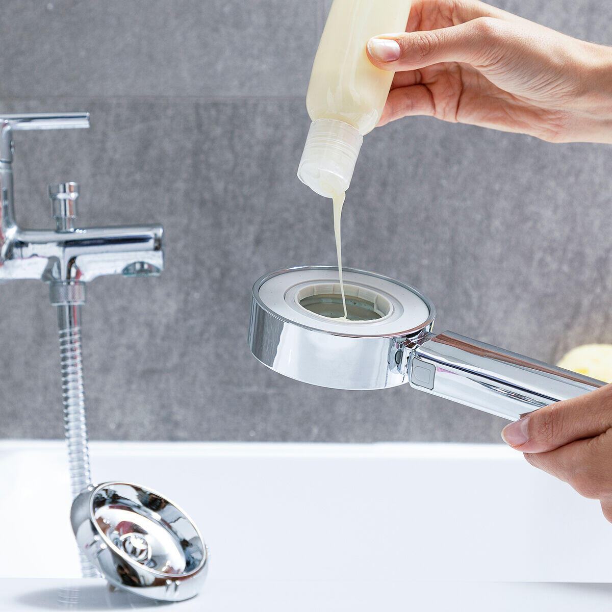 Alcachofa de Ducha Doble con Dispensador 3 en 1