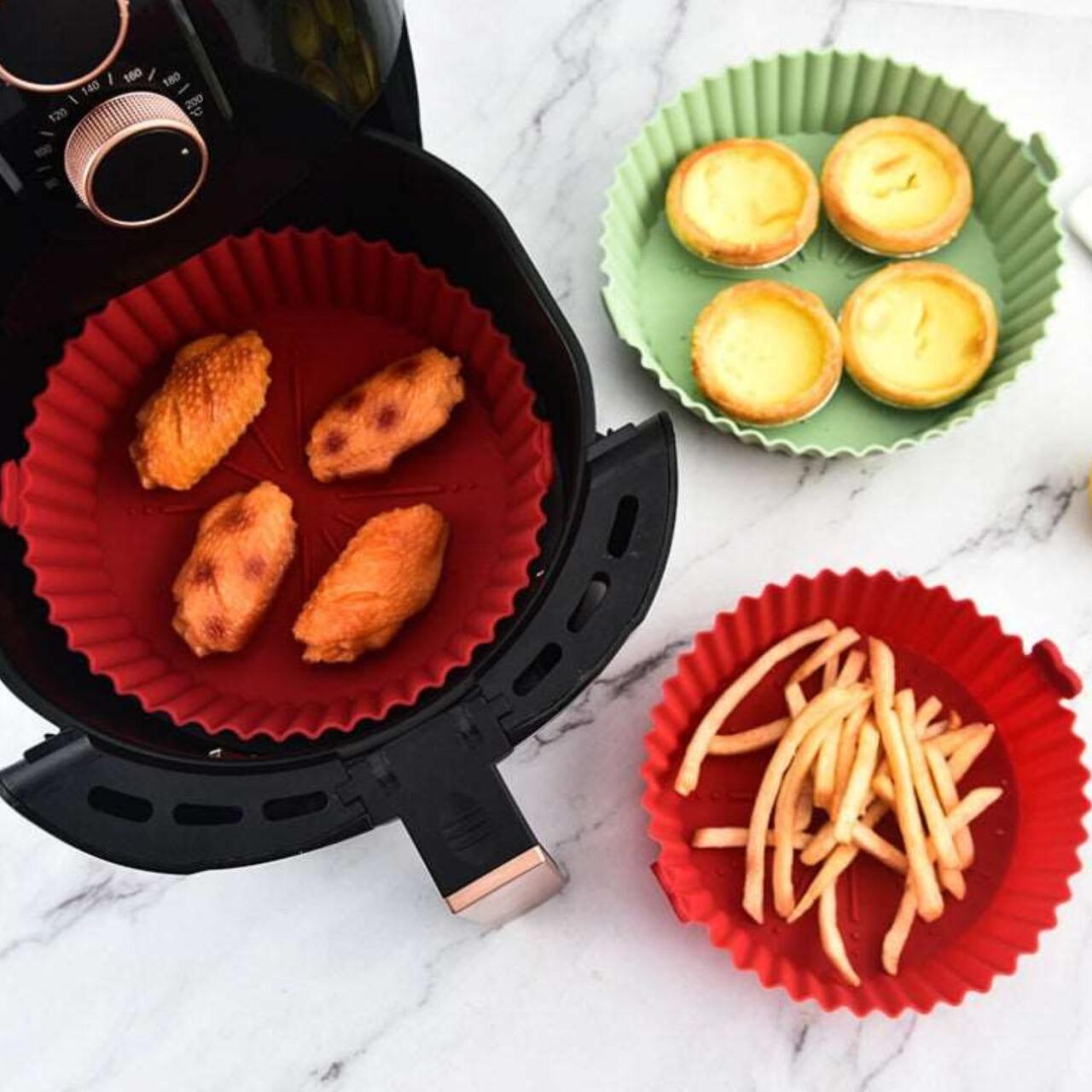 Pack de 3 Bases de Silicone para Air Fryer