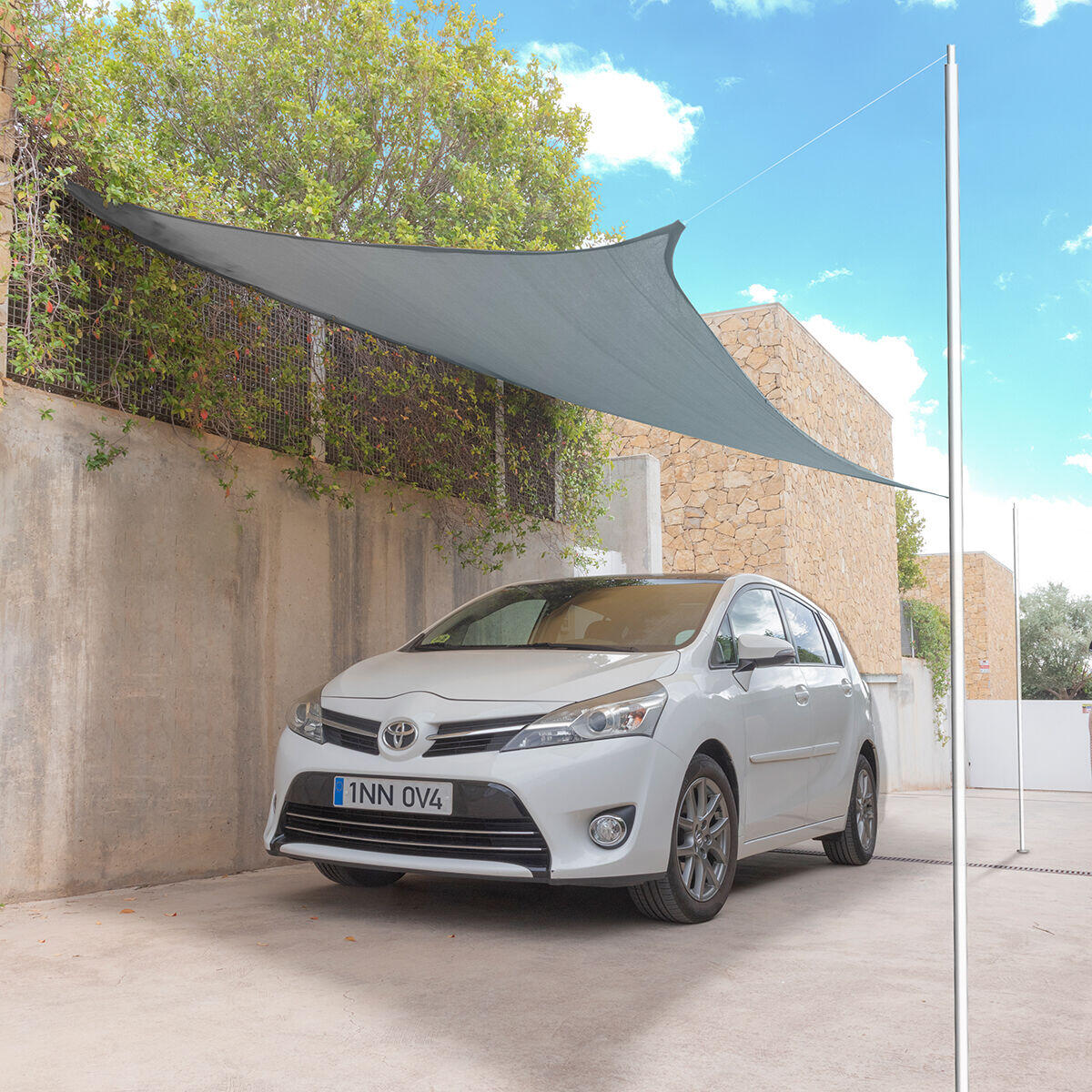 Toldo Vela de Sombra Rectangular Reshad™ 3x4 m