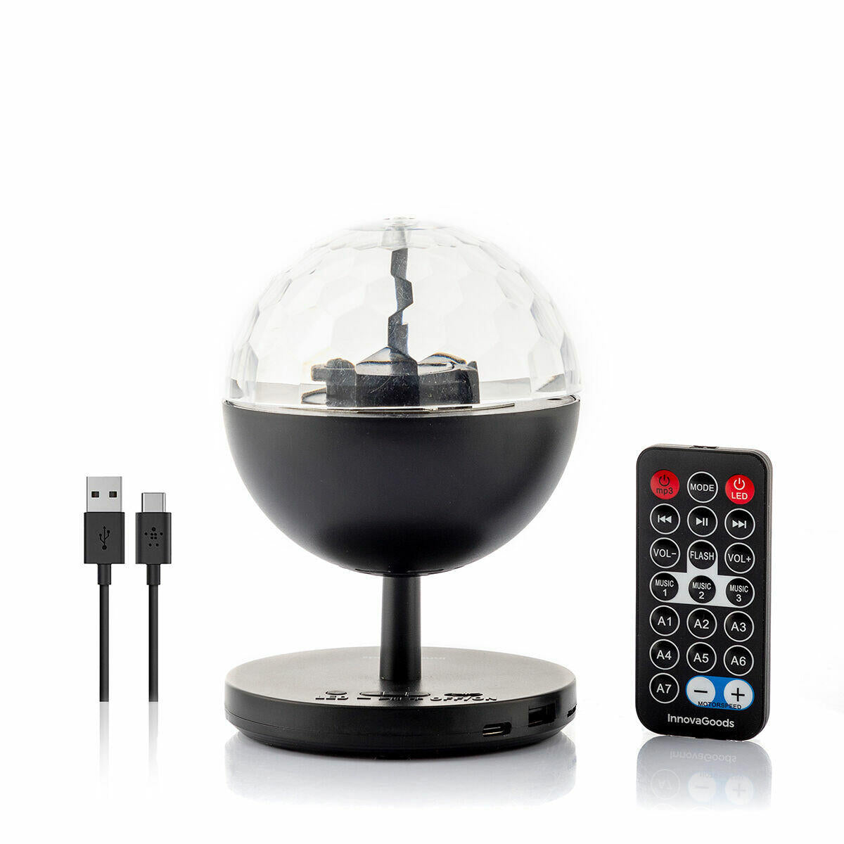 Proyector LED Recargable con Altavoz
