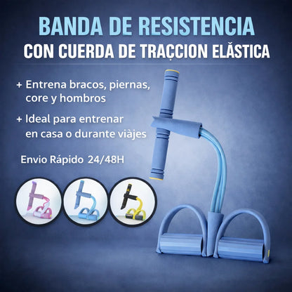 Bandas elásticas de treino multifuncionais