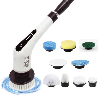 Escova Elétrica de Limpeza Sem Fios 9 em 1