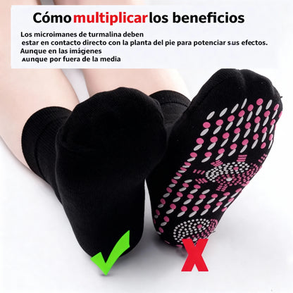 Meias Terapêuticas de Acupressão com Turmalina