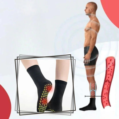 Meias Terapêuticas de Acupressão com Turmalina