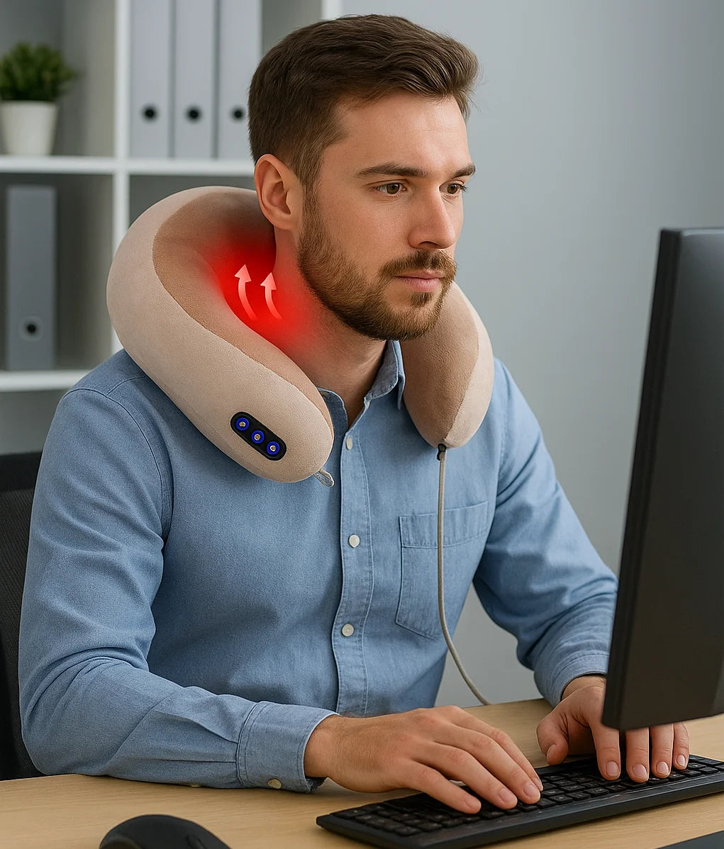 Almohada masajeadora de cuello