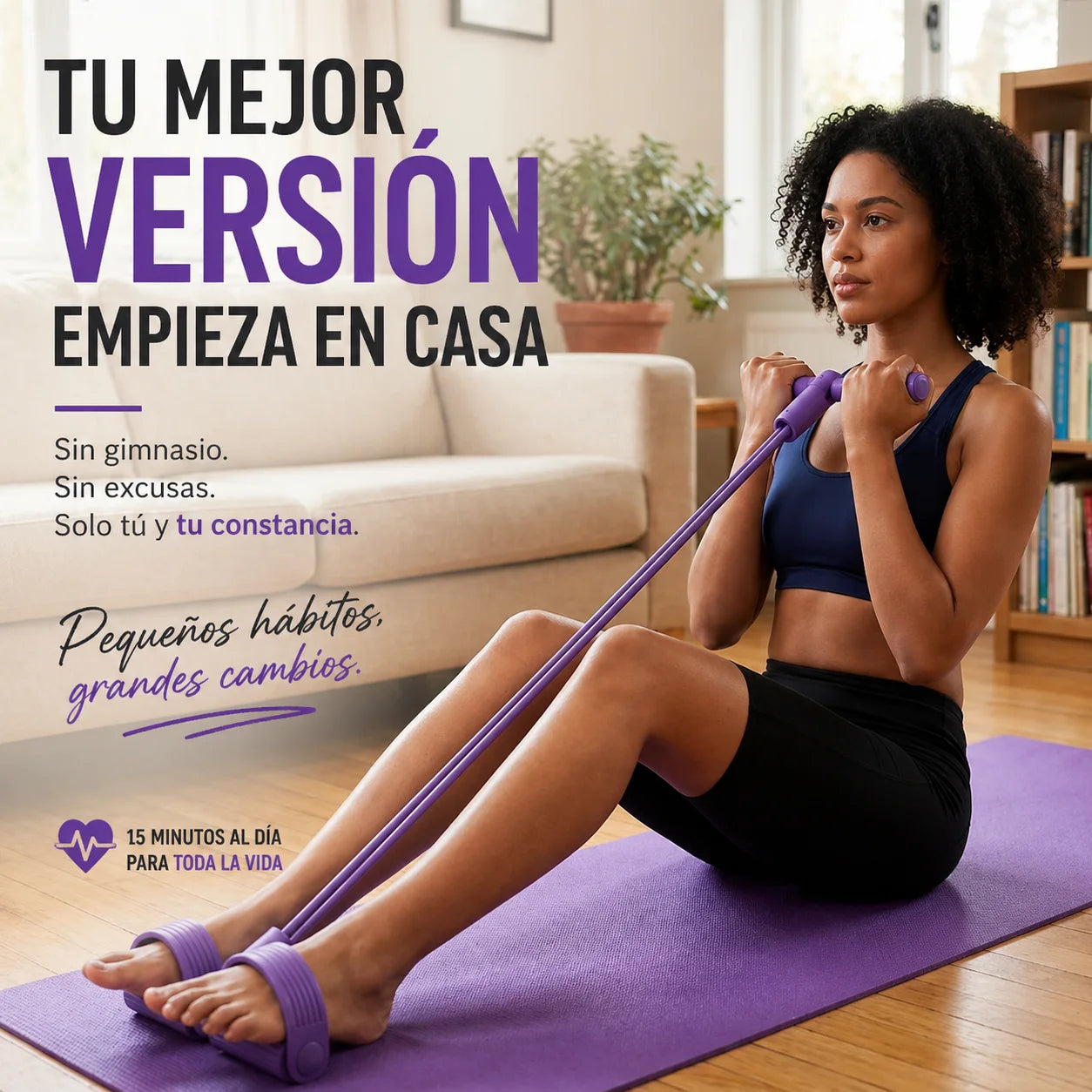 Bandas de resistencia para entrenar en casa