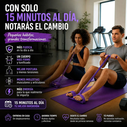Bandas de resistencia para entrenar en casa