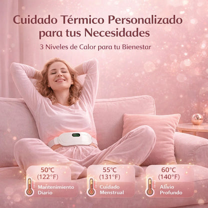 Cinto de massagem térmica para alívio menstrual
