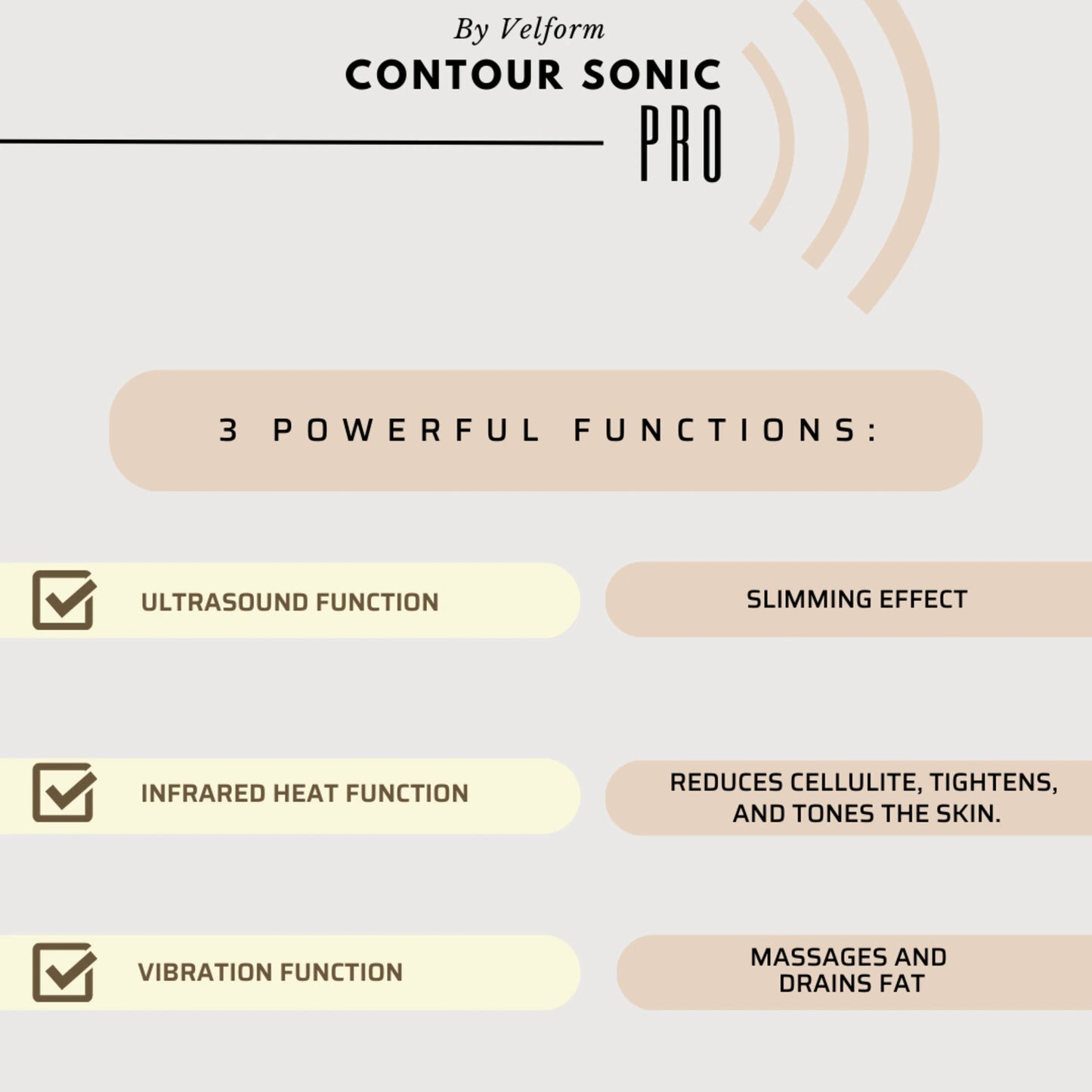 ContourSonic Pro – Cavitador Ultrasónico + Infrarrojos