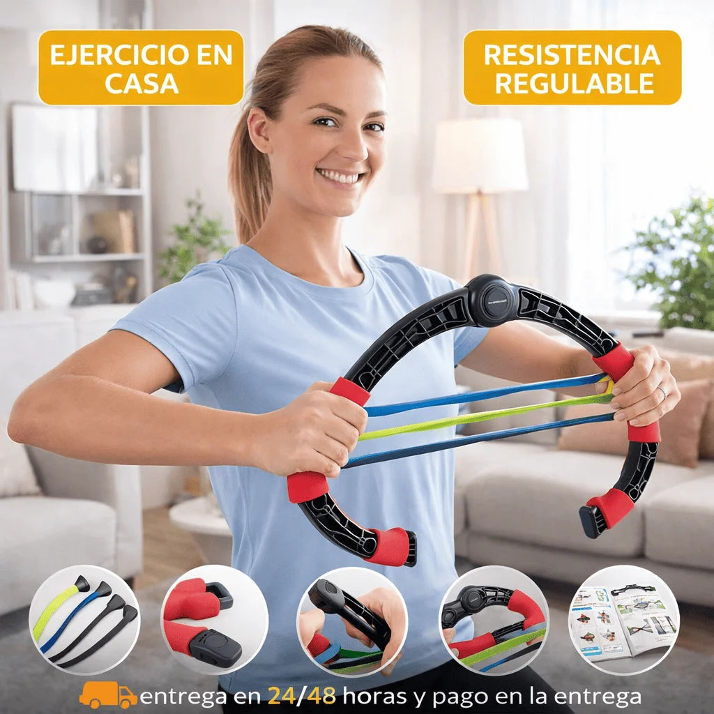 Exercitador de Braços com Bandas de Resistência
