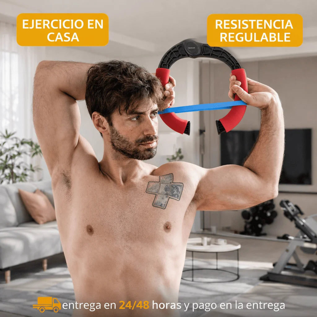 Exercitador de Braços com Bandas de Resistência