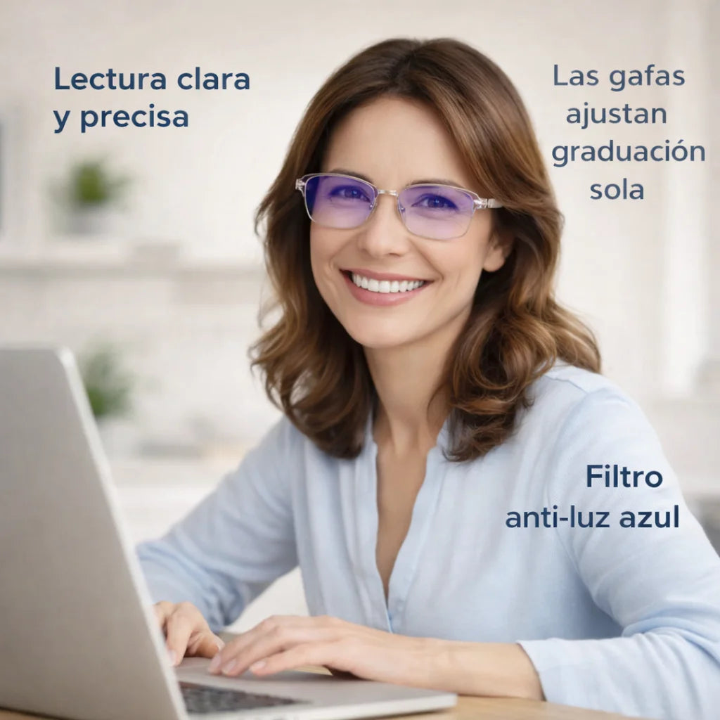 Óculos Multifocais Autogradáveis com Filtro Anti-Luz Azul