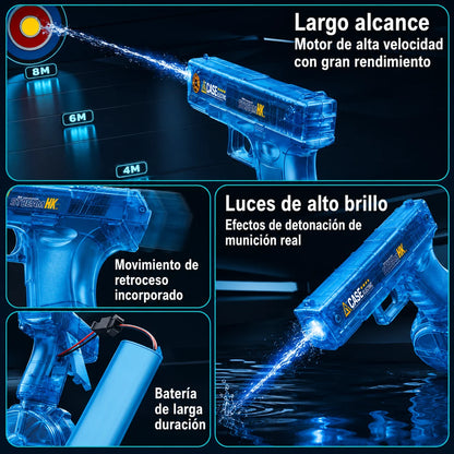Pistola de Água Elétrica Recarregável
