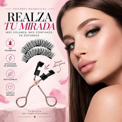 Pestañas Magnéticas con Aplicador — Una Mirada Irresistible en Segundos