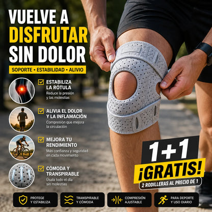 Rodillera Estabilizadora con Soporte de Rótula | Alivio Inmediato y Máxima Estabilidad | Oferta 2x1