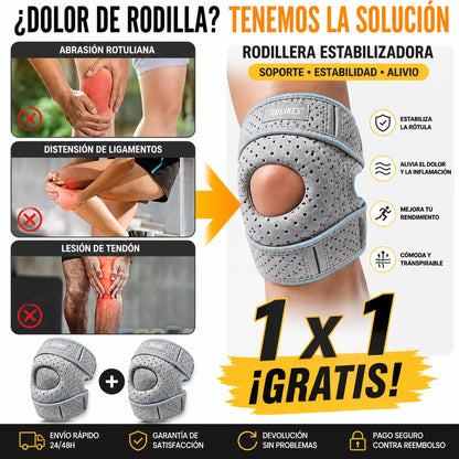 Rodillera Estabilizadora con Soporte de Rótula | Alivio Inmediato y Máxima Estabilidad | Oferta 2x1