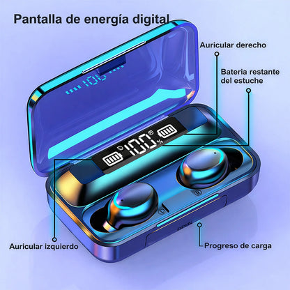 SoundPulse F9 Pro – Auriculares Desportivos LED