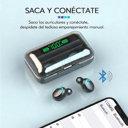 SoundPulse F9 Pro – Auriculares Desportivos LED