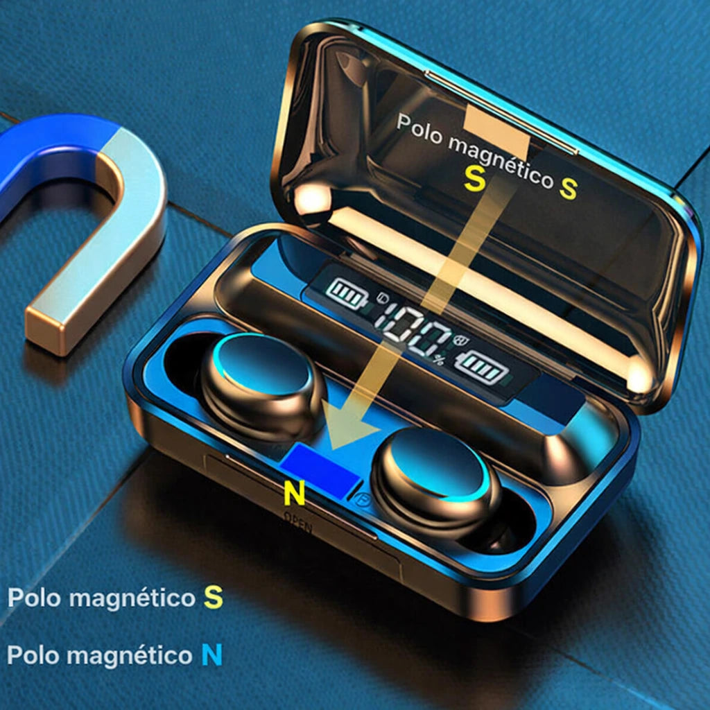 SoundPulse F9 Pro – Auriculares Desportivos LED