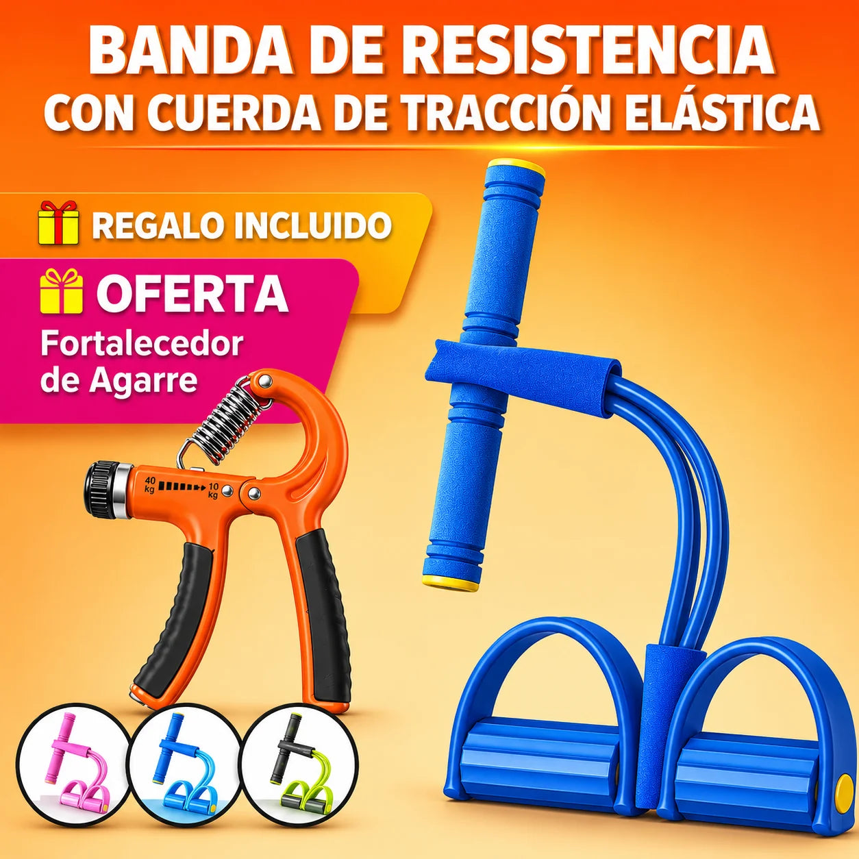 Bandas de resistencia para entrenar en casa
