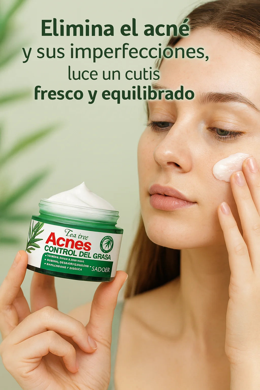 Creme Antiacne Árvore do Chá SADOER 50ml (1+1)