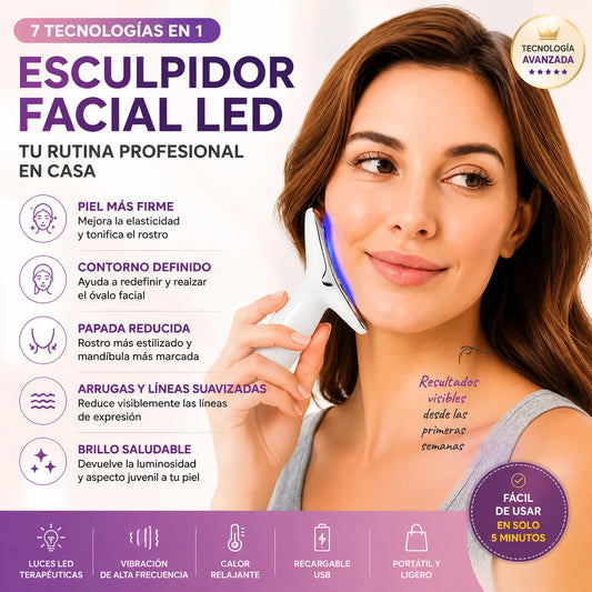 Esculpidor Facial LED 7 en 1