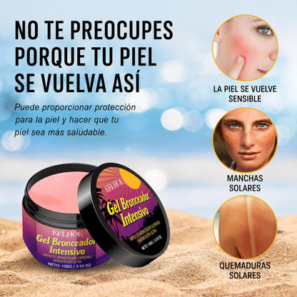 Gel Intensificador de Bronceado Ultra Hidratante | Piel Dorada, Uniforme y Radiante