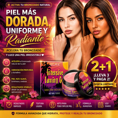 Gel Intensificador de Bronceado Ultra Hidratante | Piel Dorada, Uniforme y Radiante