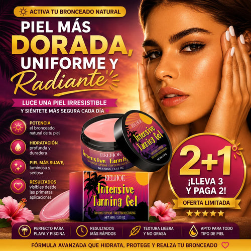 Gel Intensificador de Bronceado Ultra Hidratante | Piel Dorada, Uniforme y Radiante