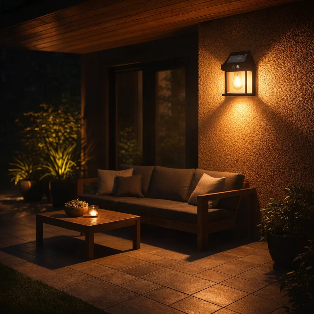 Lámpara Solar Tipo Farol: ahorro, estilo y tecnología (pack 2)