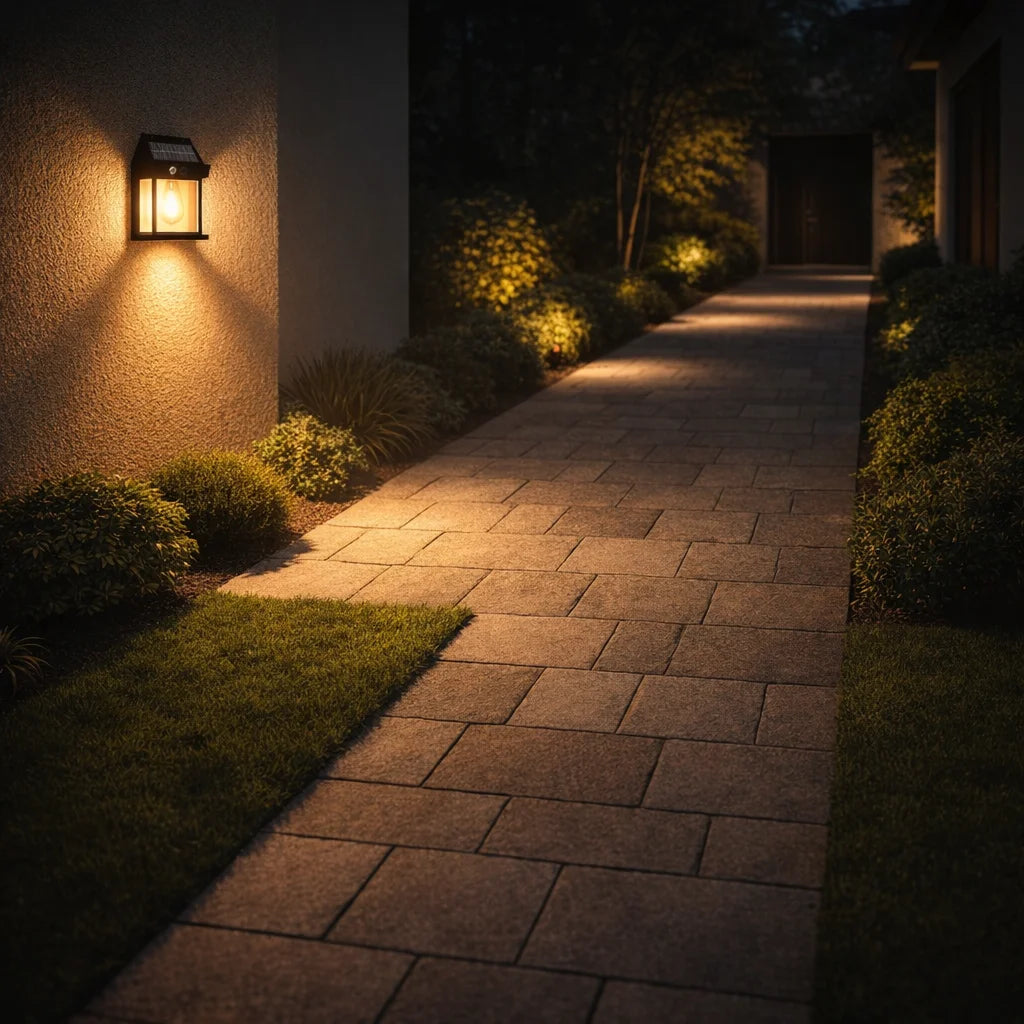 Lámpara Solar Tipo Farol: ahorro, estilo y tecnología (pack 2)