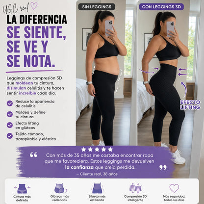 Leggings Sculpt 3D Push Up – Realza y Define tus Curvas