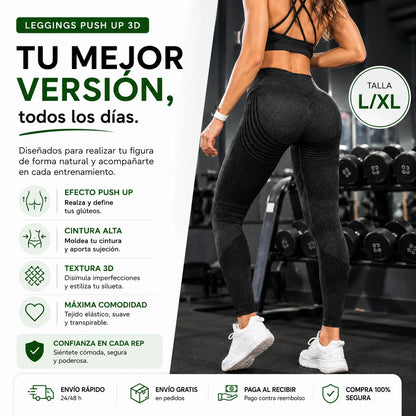 Leggings Sculpt 3D Push Up – Realza y Define tus Curvas