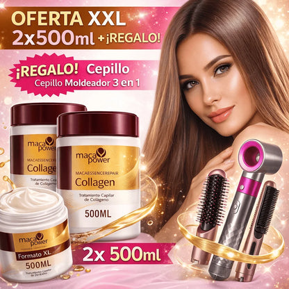KARSEELL Máscara Capilar de Colagénio 500ml XXL – Tratamento de Reparação Profissional + Oferta 2 por 1