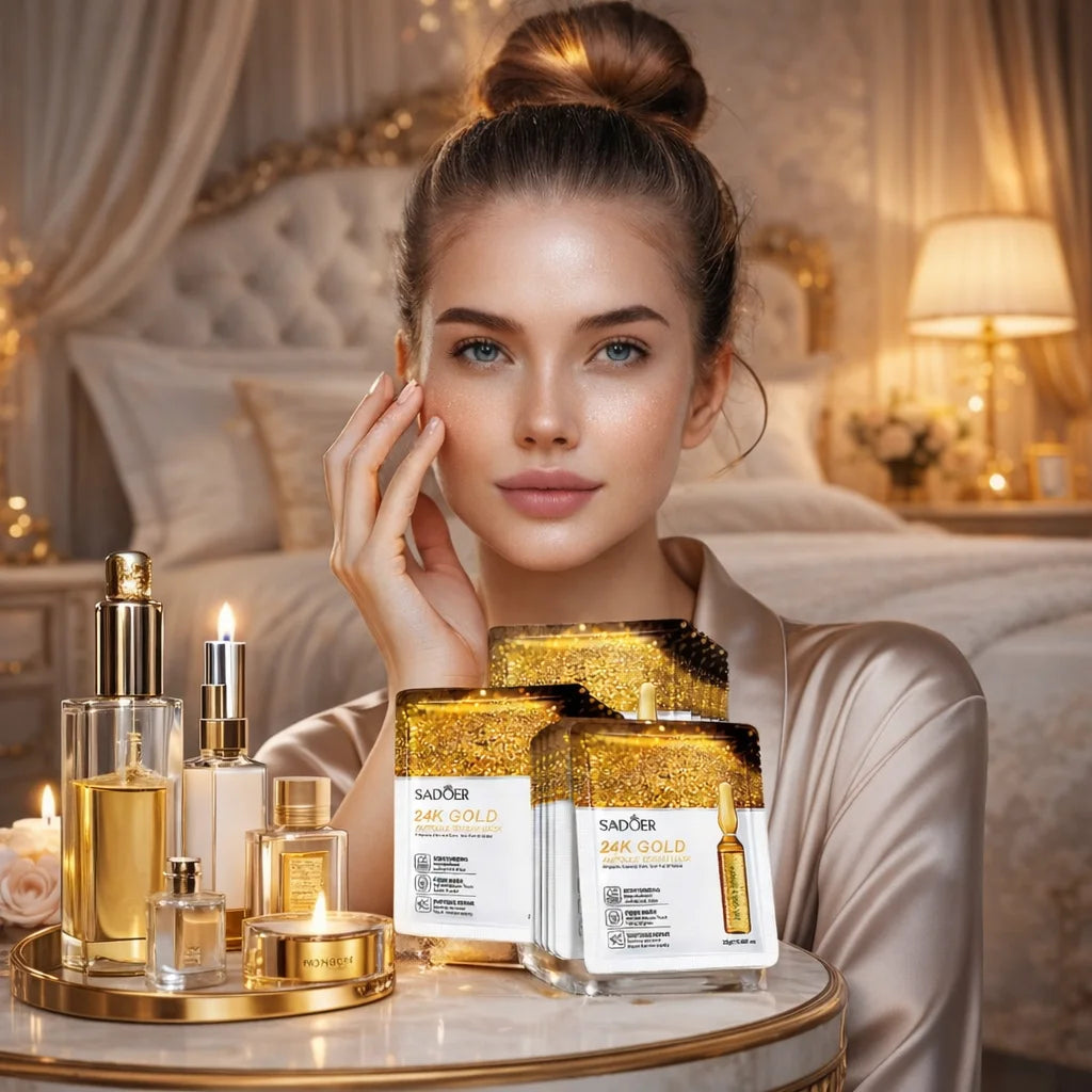 Mascarilla de Oro 24K – Piel Radiante en Minutos
