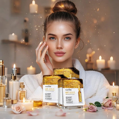 Mascarilla de Oro 24K – Piel Radiante en Minutos