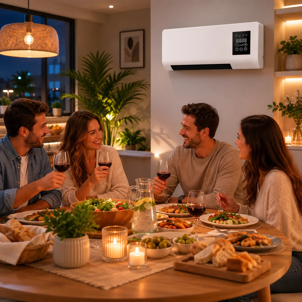 Mini Aire Acondicionado Portátil 2 en 1 | Refresca, Humidifica y Calienta