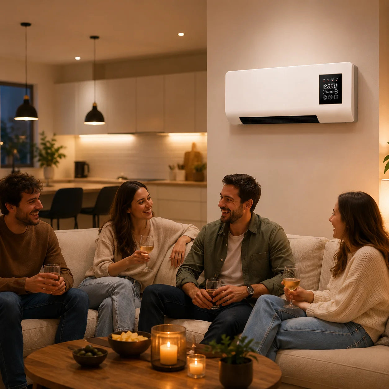 Mini Aire Acondicionado Portátil 2 en 1 | Refresca, Humidifica y Calienta
