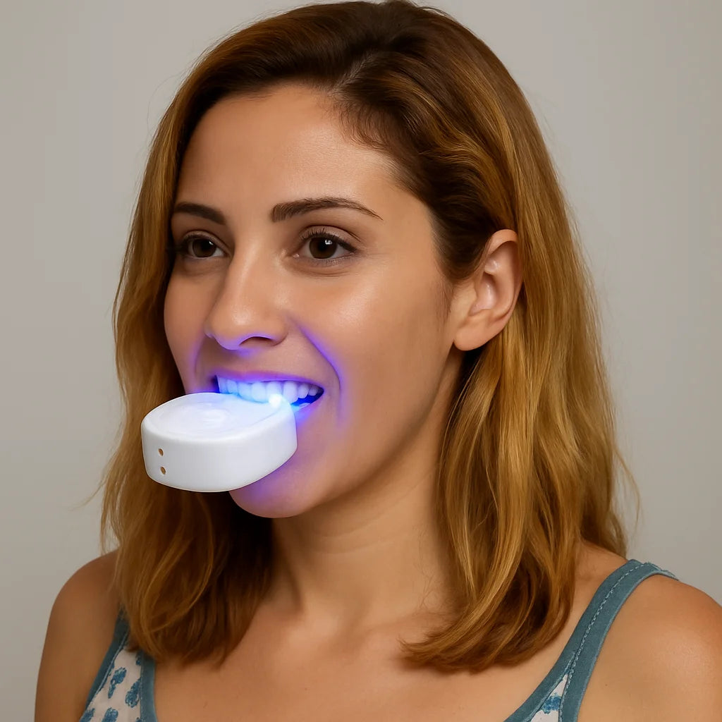Escova de dentes automática ORALUX™ – Branqueamento visível e limpeza a 360° em 30 segundos