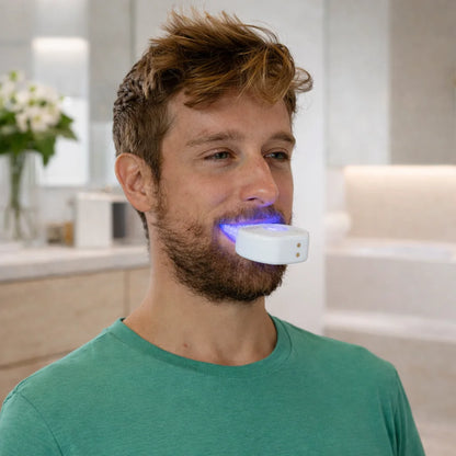 Escova de dentes automática ORALUX™ – Branqueamento visível e limpeza a 360° em 30 segundos