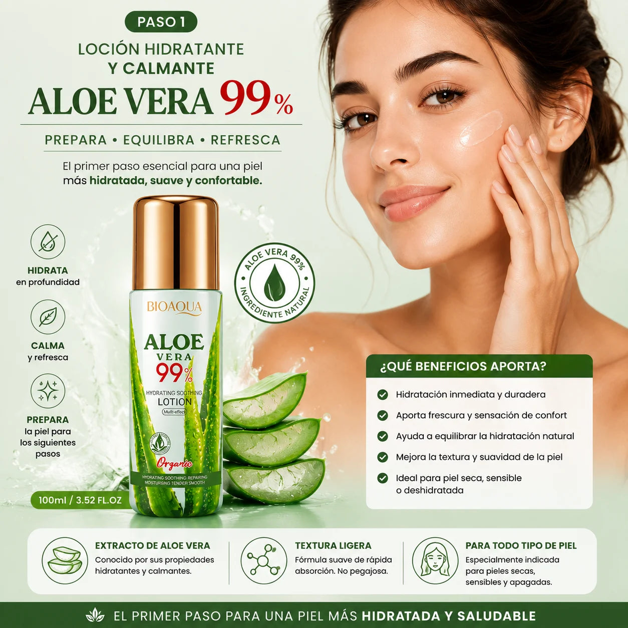Rutina Facial Aloe Vera 3 Pasos